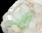 Zoned Apophyllite Crystals with Peach Stilbite - India #44416-2